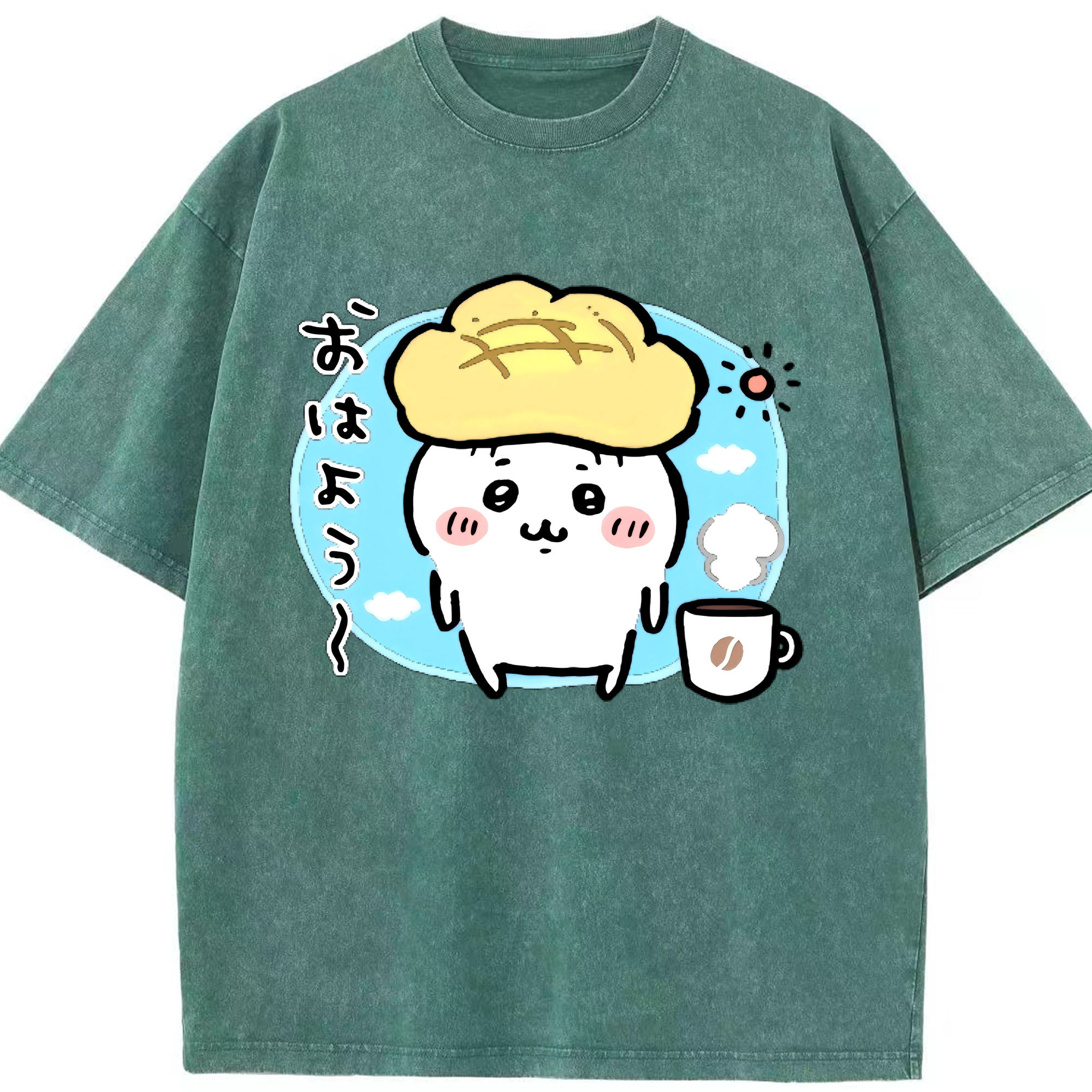 （画像用） ちいかわ ちいかわ Chii-kawa chiikawa 綿100% ヴィンテージ風 半袖Tシャツ（フロントプリント）